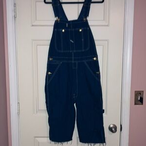Dickies Denim cut off Overalls